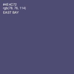 #4E4C72 - East Bay Color Image